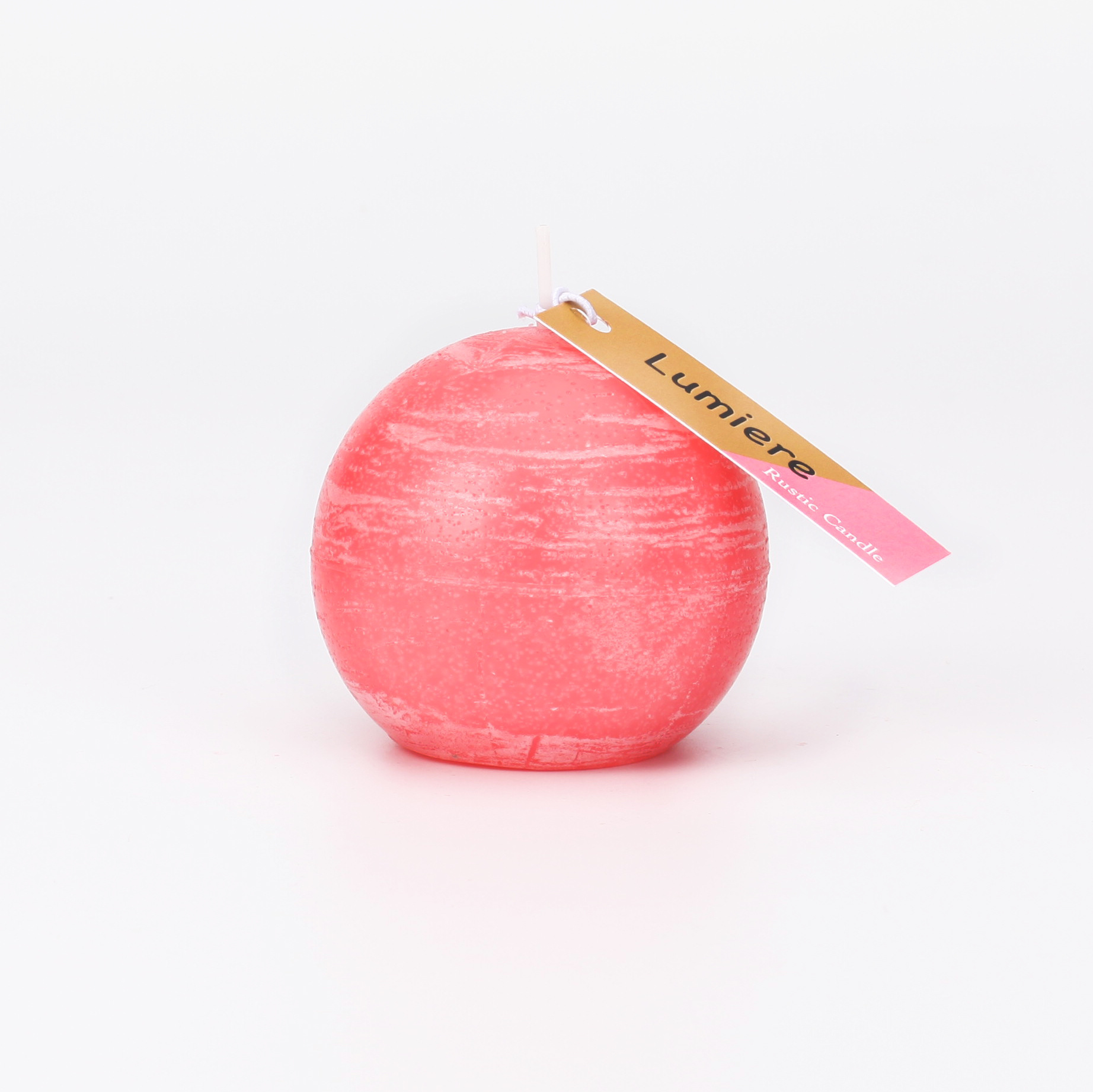 rustic pillar ball candle