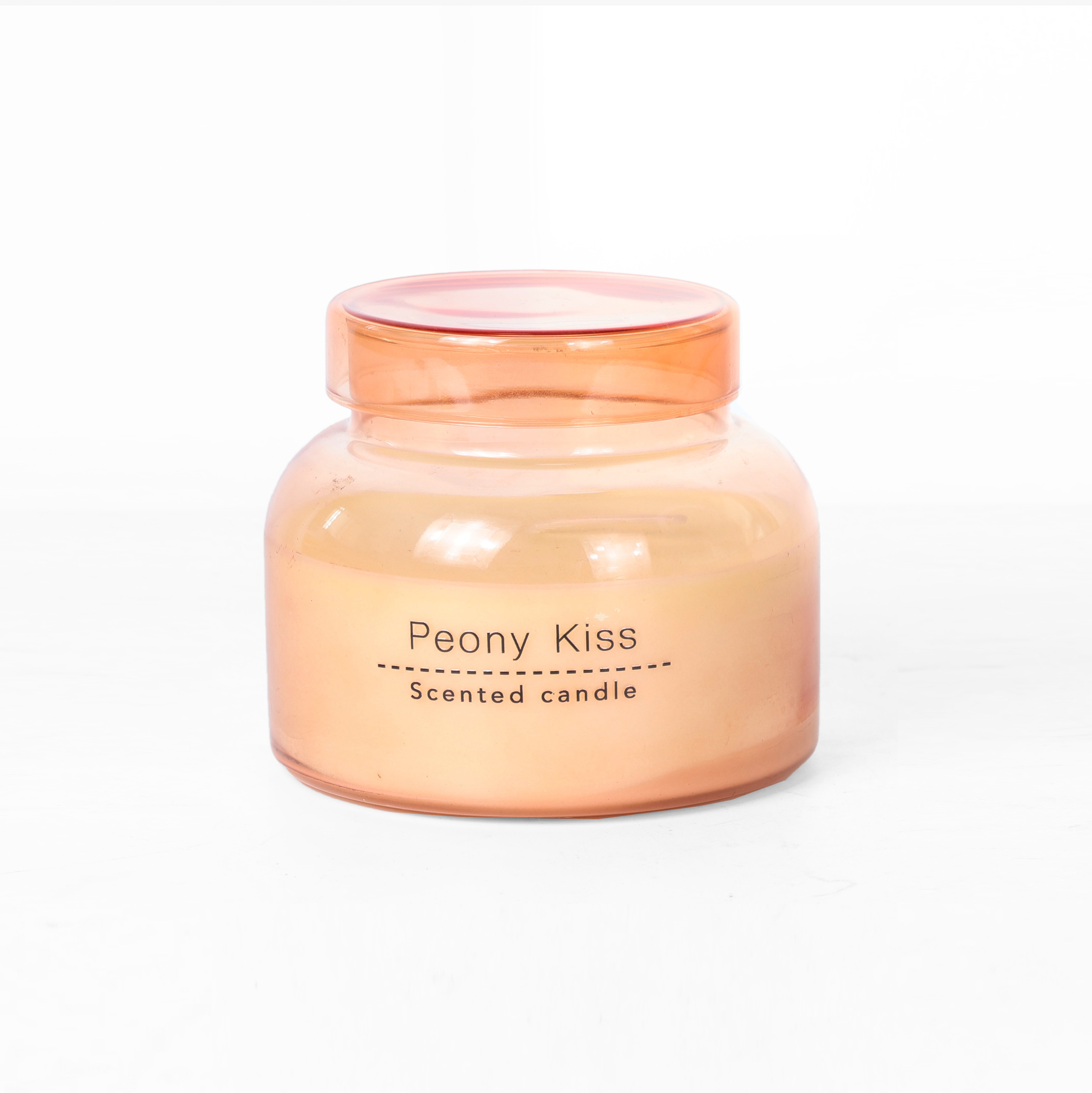 Light red - Peony Kiss - scented candle