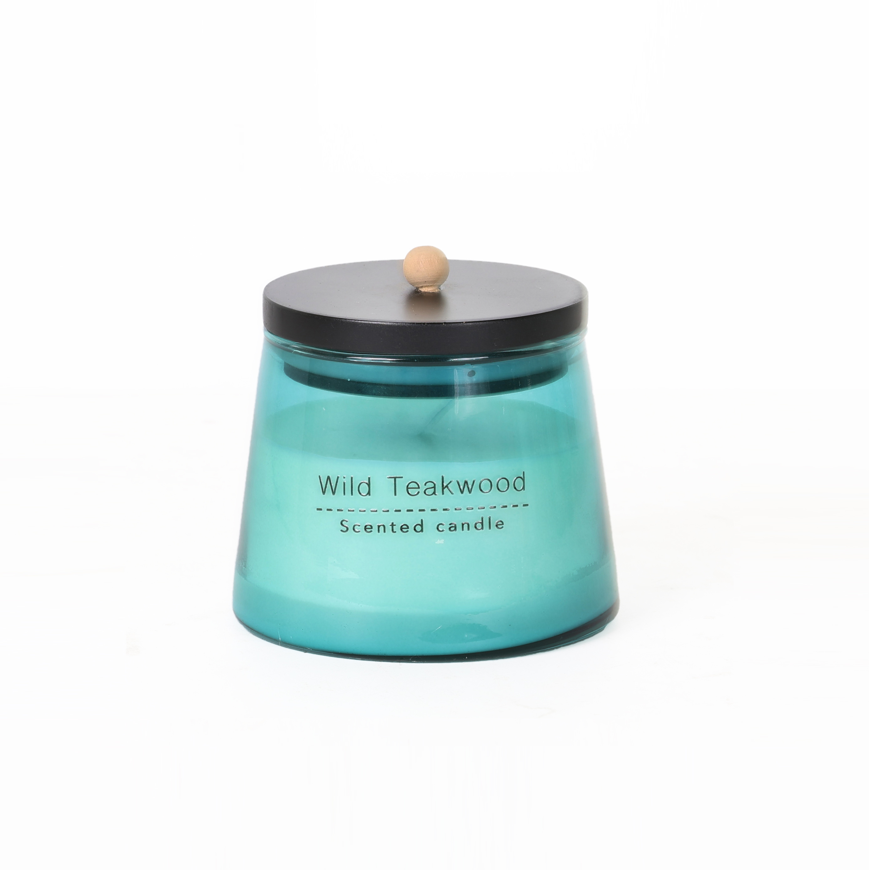 Blue - Wild Teakwood - scented candle