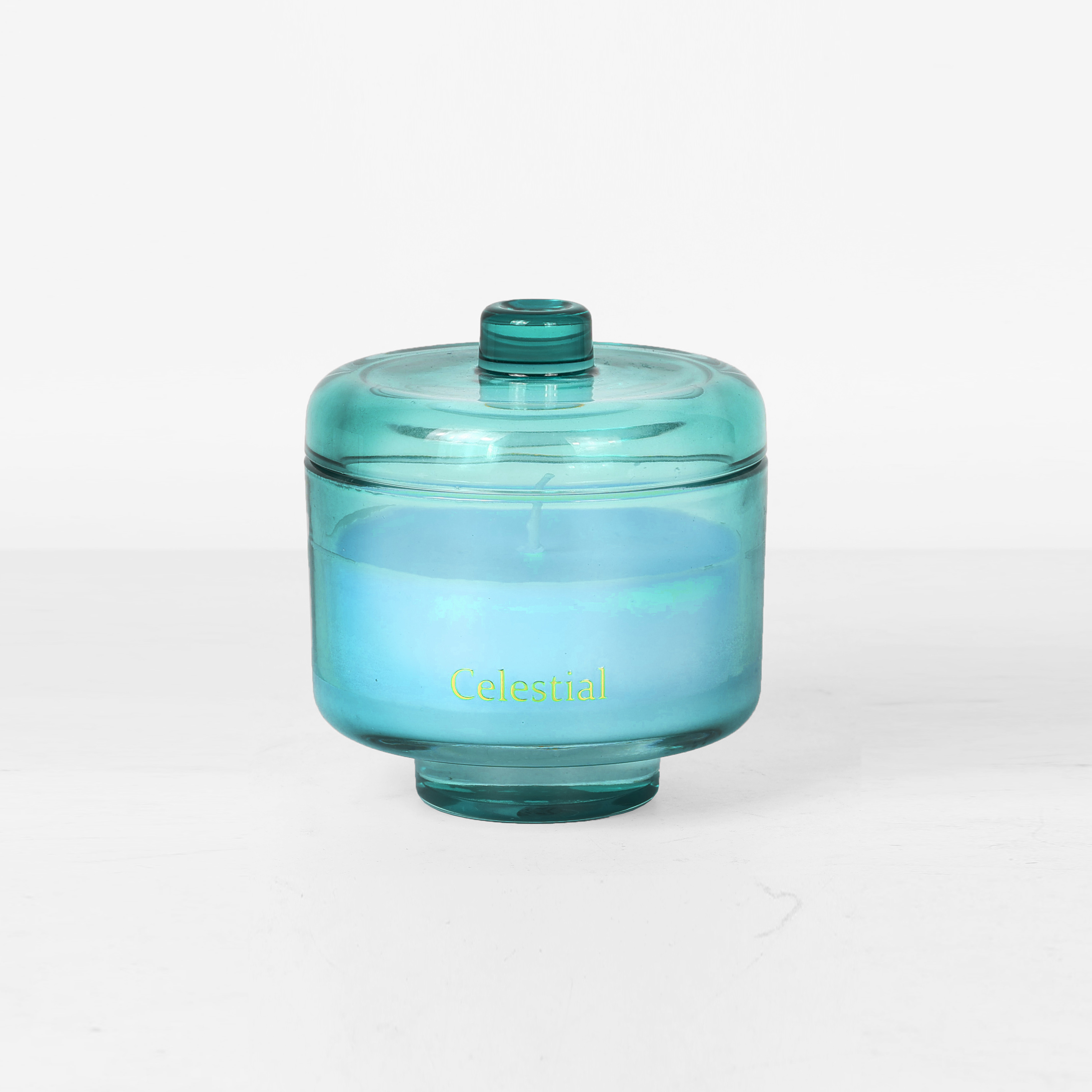 Blue - Summer Breeze - jar candle with a lid