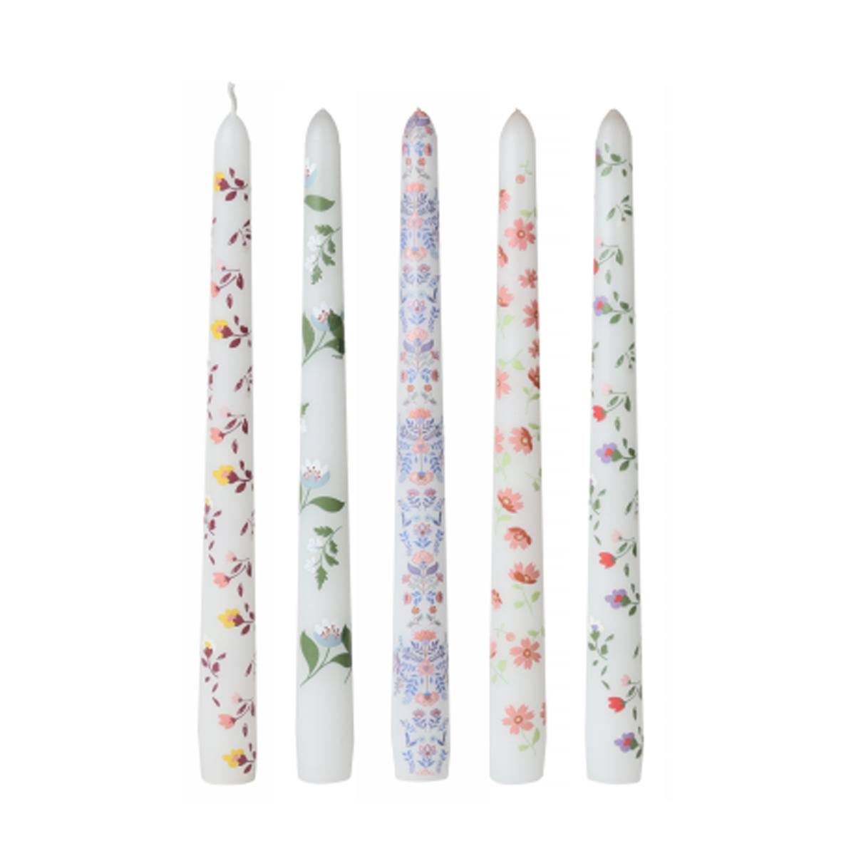 Print Taper straight Candle Dripless Candles