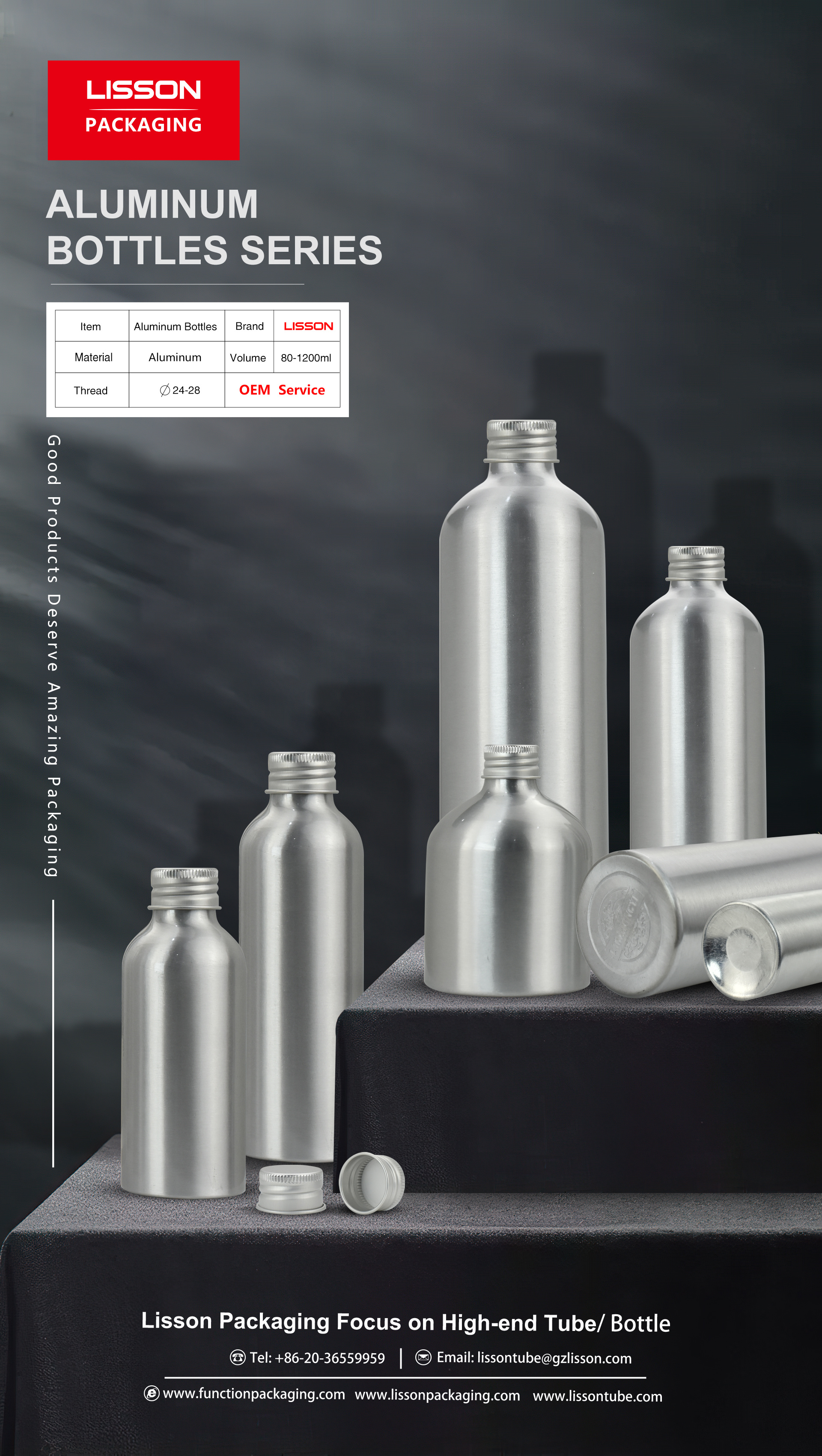 High-end customization Aluminum Bottle Series