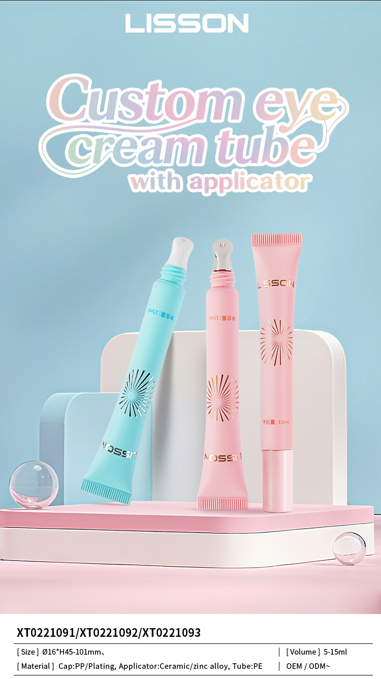 Ceramic and ZINC Applicator ALLOY EYE CREAM TUBE 9