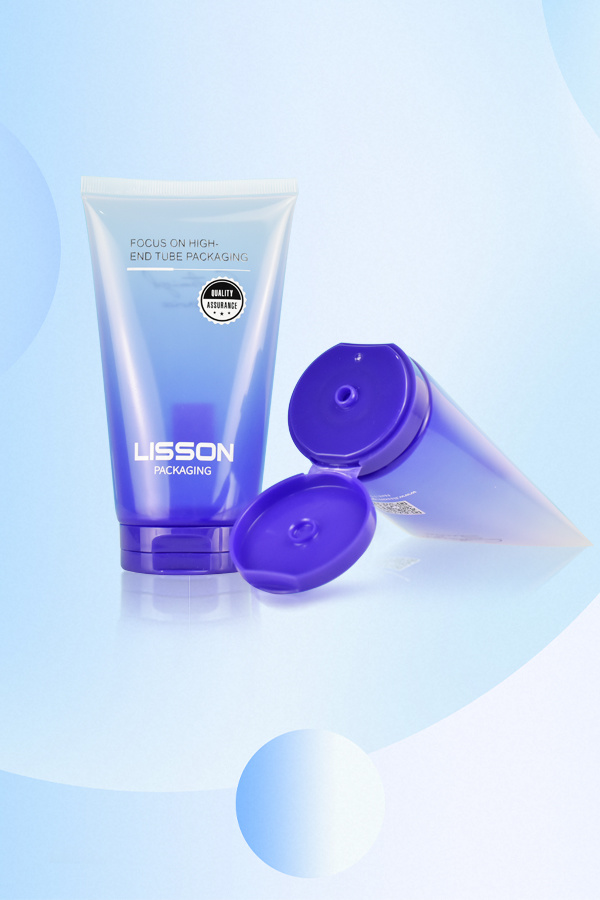 Custom Eco-friendly Facial Cleanser Tube With Flip-top Cap