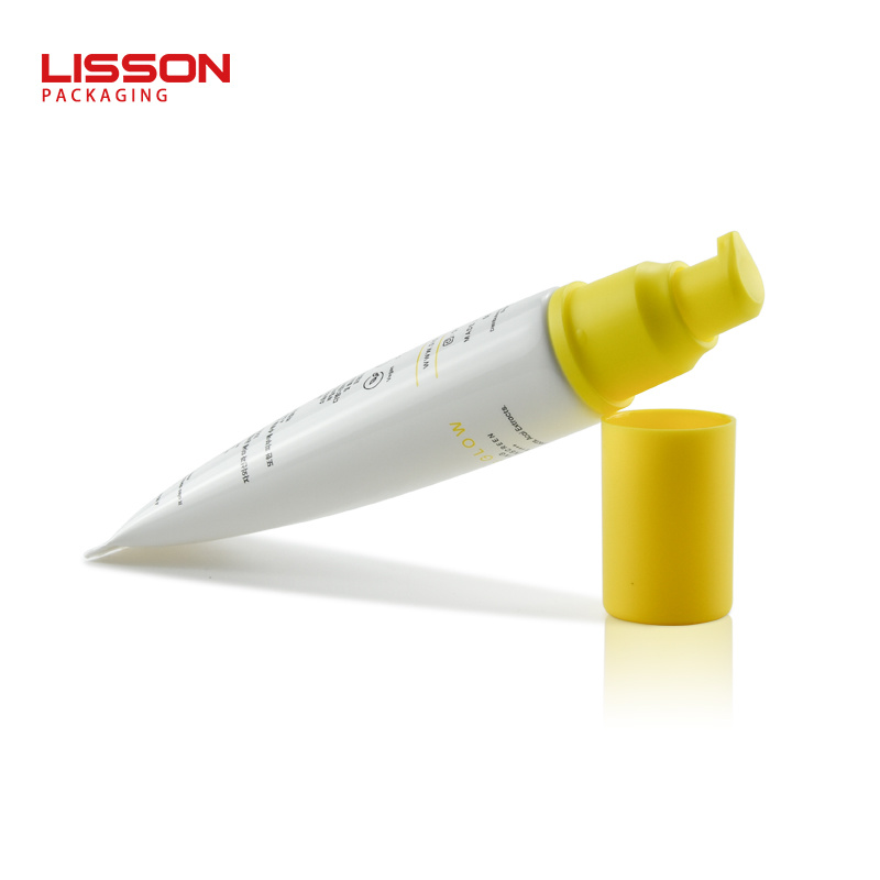 50ml Sunscreen Cream Airless Pump Tube Customization