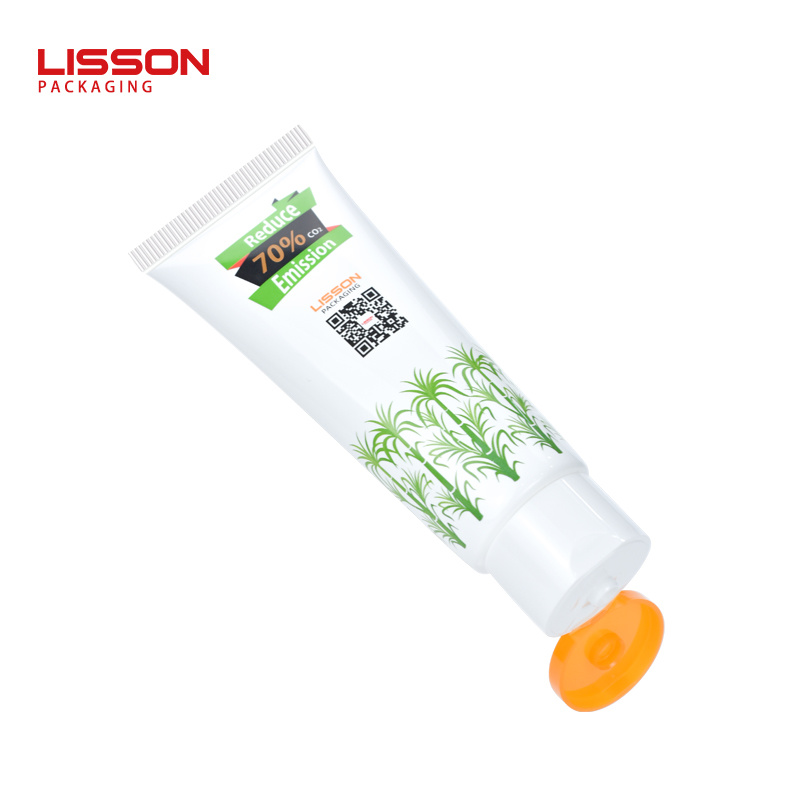 Custom  Green Packaging Sugarcane Tube for Skin Care