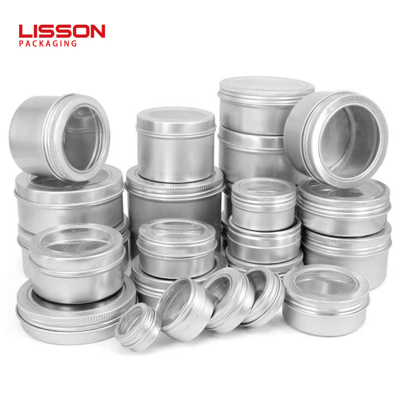 Empty 10ml 30ml 150ml 300ml Aluminum Food Packaging Tin Metal Container with Screw Lids