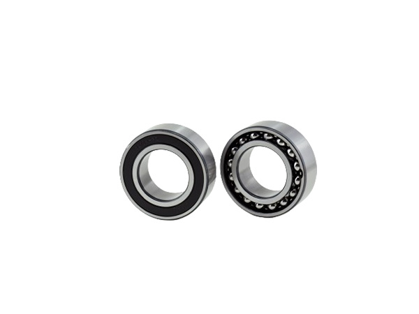 Double row angular contact ball bearing with ball gap S-shaped iron cage