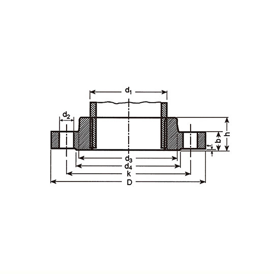 DIN Threaded Flange Wih Neck