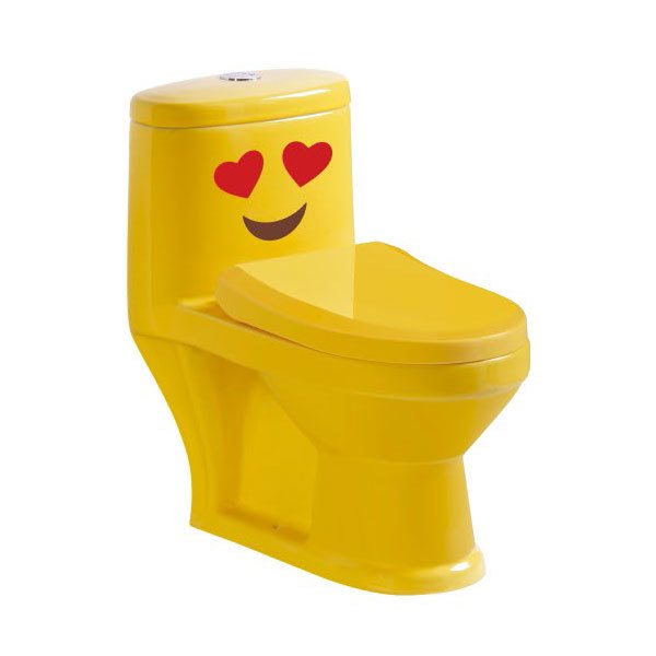 2011 Cartoon Straight flush One-piece toilet