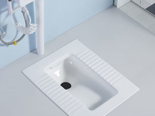 How to remove dirt from squatting toilets