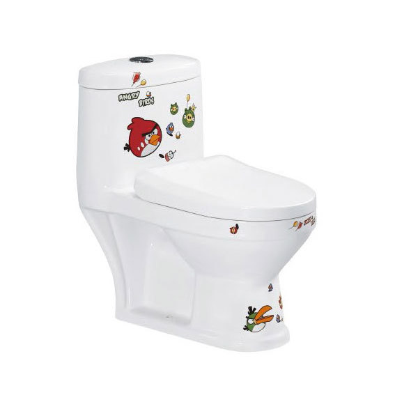 2011 Straight flush One-piece toilet