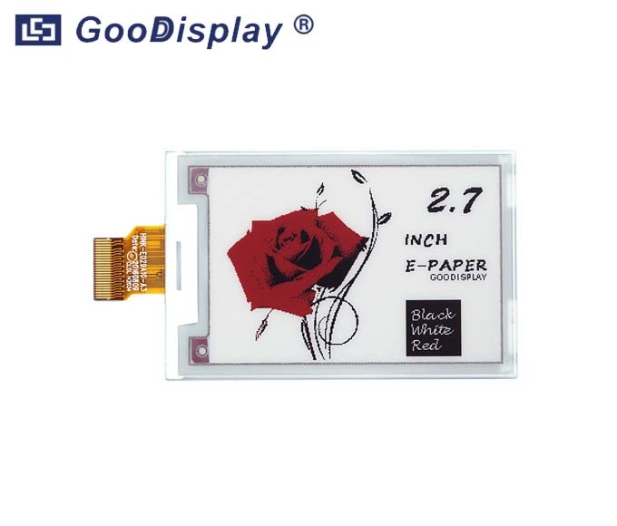 2.7 inch three color red e-paper display , GDEH027Z70