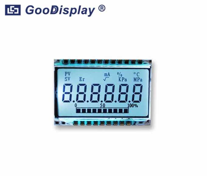 6 digit low temperature LCD screen panel -40℃~80℃, GD46532