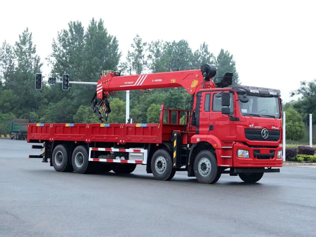 Автомобиль Shacman Delong 8×4 с краном, серия SANY