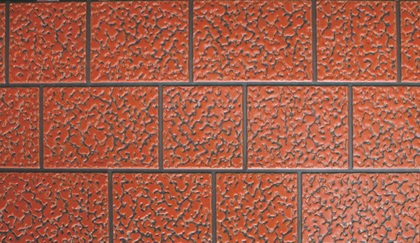 Ancient wall gray three bricks rollorange red Sandwich wall panel