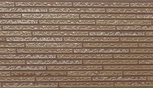 Light brown sand strip stone roll khaki Sandwich wall panel