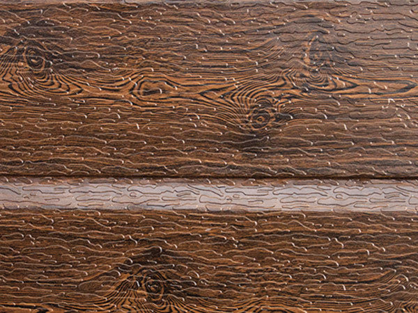 Dark chicken-wing wood inclined groove wood grain Sandwich wall panel