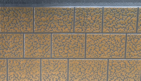 Ancient wall gray three bricks roll khaki Sandwich wall panel