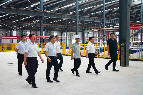 Fu Guoping, secretary of Xiangtan County Party Committee, Duan Weicang, head of Xiangtan County, and his party visited Xiangtan Changle Energy Saving Technology Co., Ltd. to inspect and guide the work.