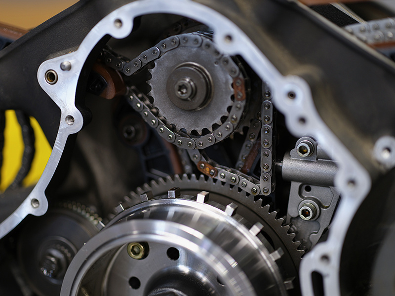 Motorcycle sprocket action