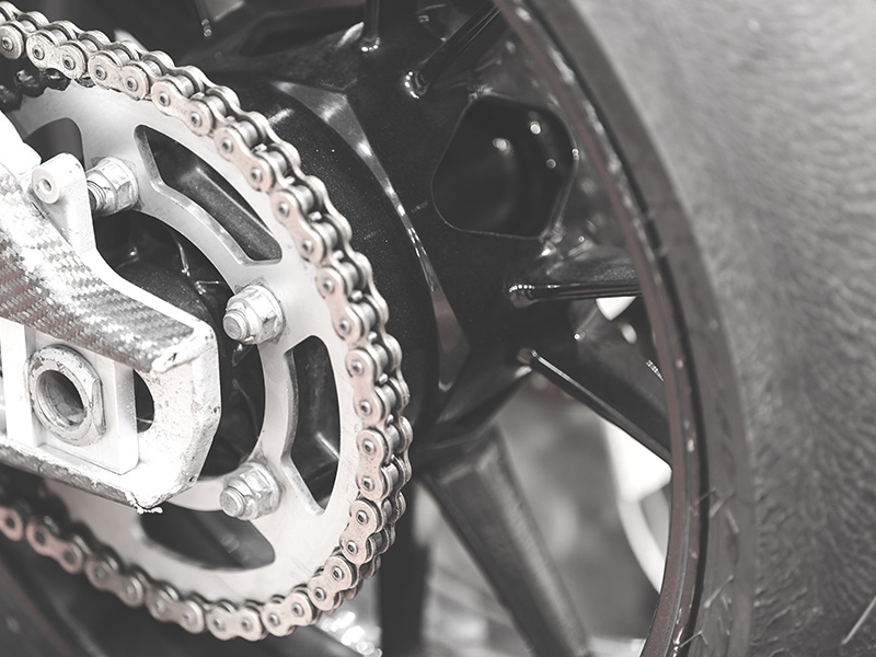 The number of teeth of the motorcycle sprocket