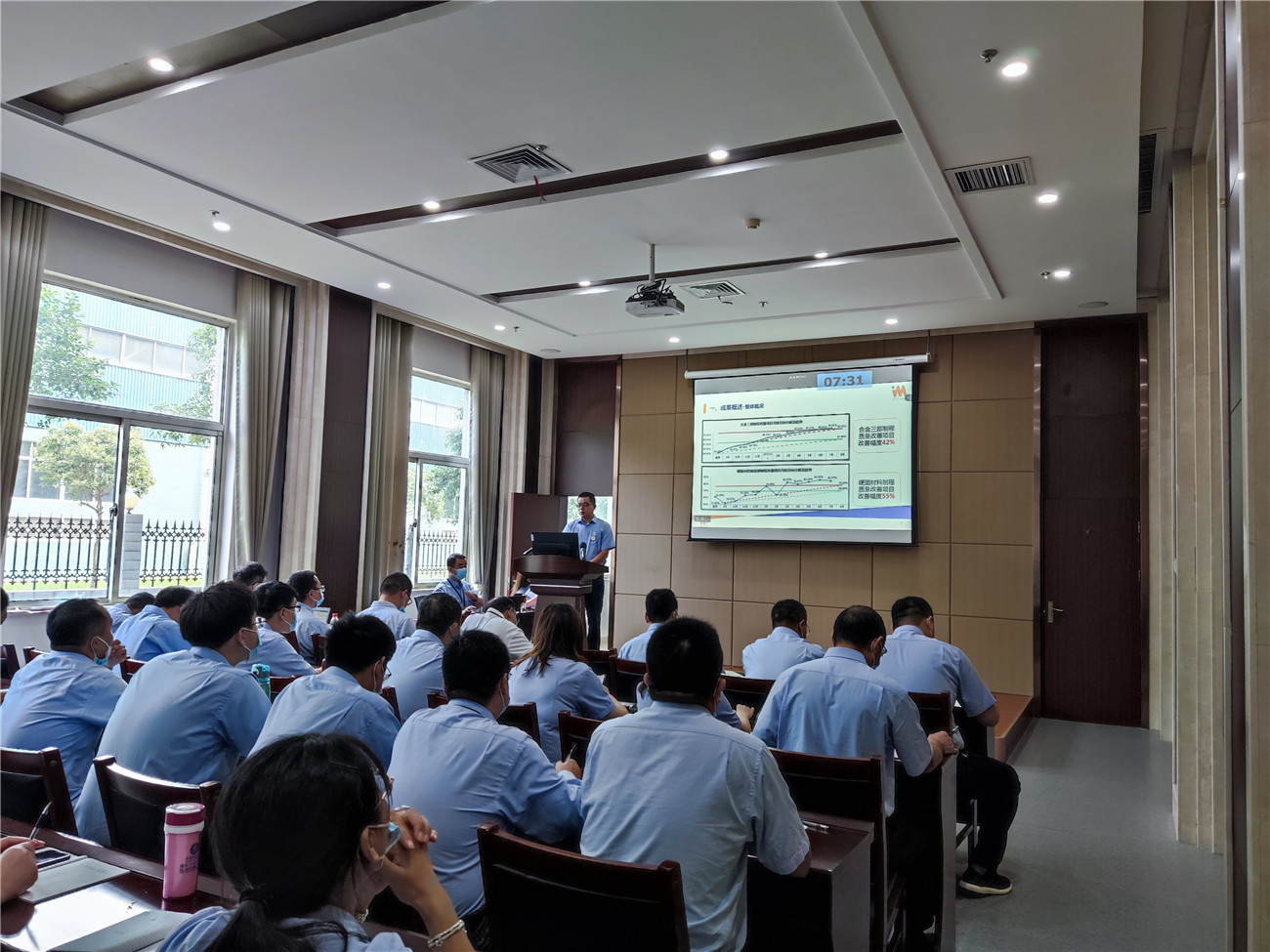 [Lean topic] Luoyang Jinlu IAM lean production project held the first phase summary and recognition and the second phase kick-off meeting