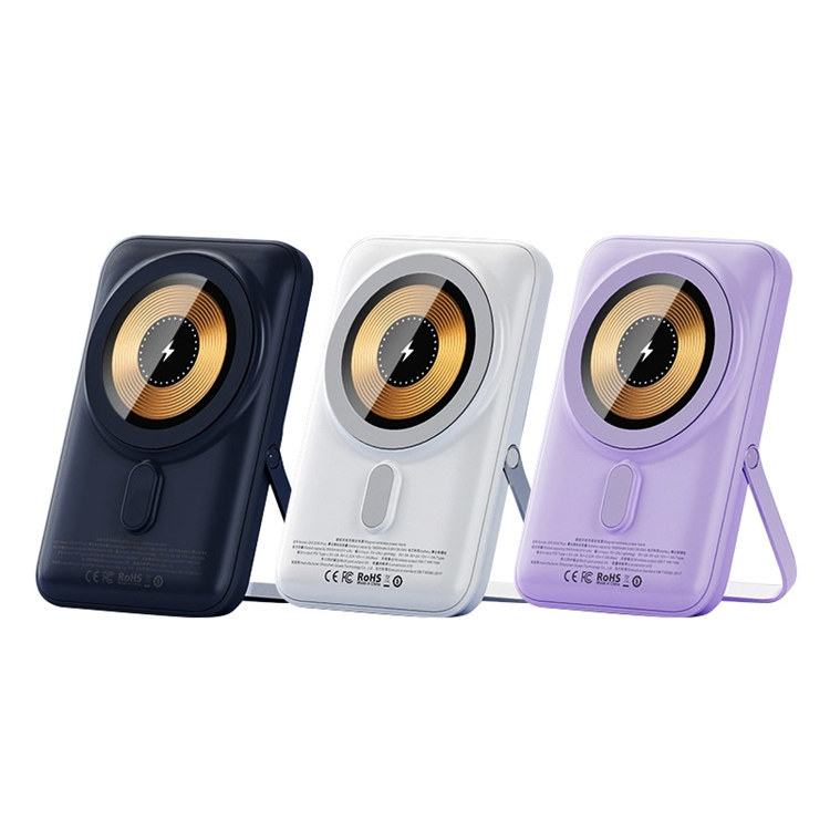 Popular Powerbank 10000 mAh Magnetic Wireless Charger With Phone Stand For iPhone 15 14 13 Apple Magsafe Battery Pack