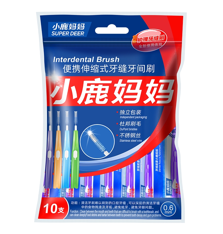 小鹿妈妈伸缩I型牙缝刷：精准清洁牙缝的进阶之选