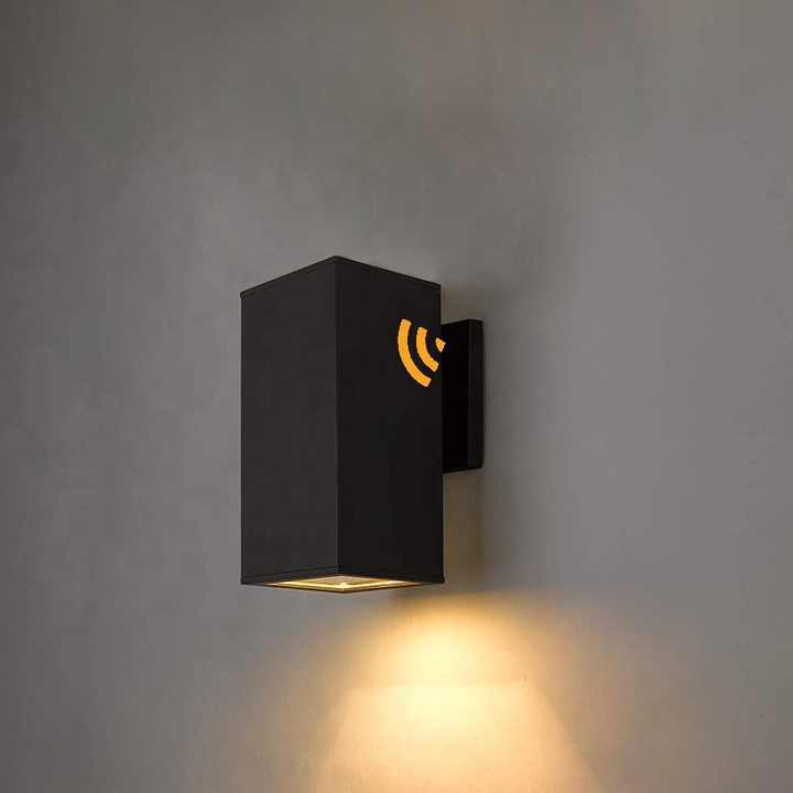 IP65 LED Wall Sconce 12W Up Down Wall Mounted Light 5 Colors Switchable Modern LED Wall Light with sensor