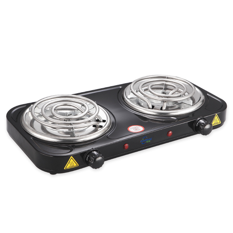 home kitchen appliance 2000W electric cooking double hot plate with 2 burner electric stove for Family Cooking