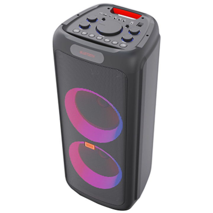 Museeq Bluetooth Pa Speakers System Outdoor Powered DJ Par Speaker Professional Dual 10'' Bass Active Tower Trolly Party Speaker