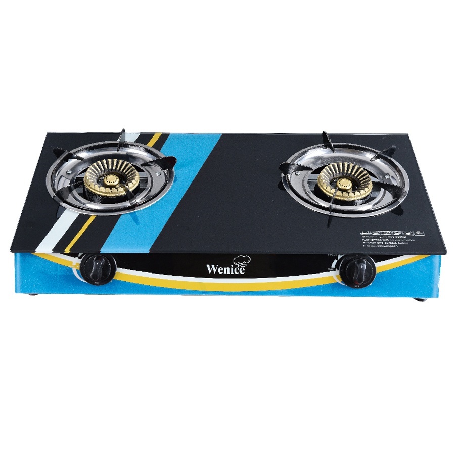 two burner glass gas stove