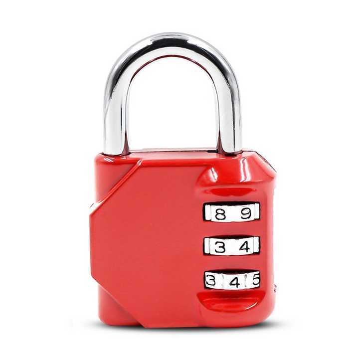 Gym 3-digit Mechanical Combination Lock Cabinet Lock Household Toolbox Anti-theft Padlock