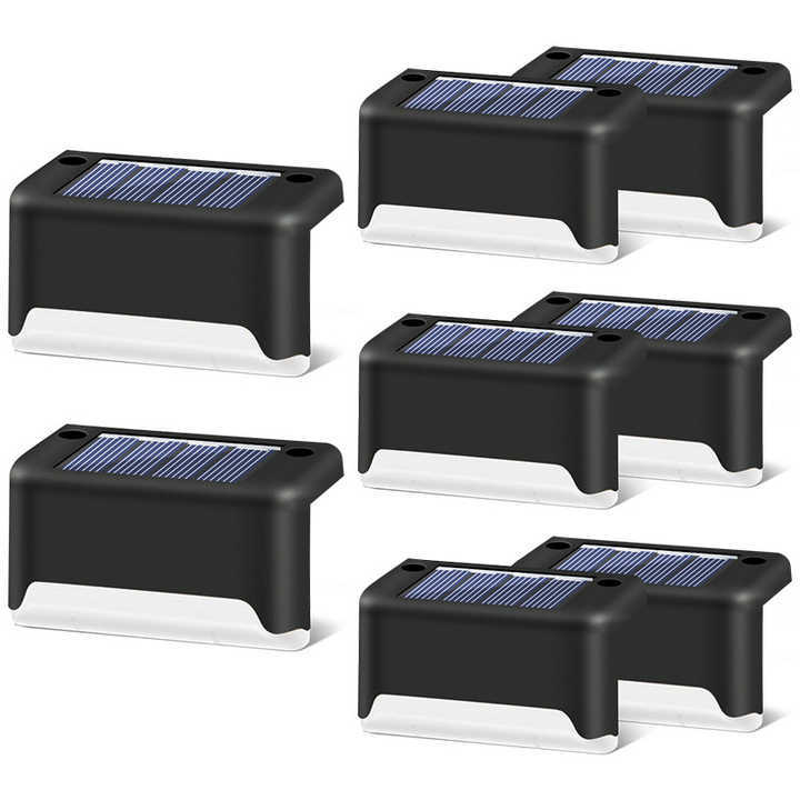 Solar Stair Pathway Light Sunlight Powered Fence Wall Lamp Landscape Lamps Courtyard Stair Light For Outdoor Garden Yard
