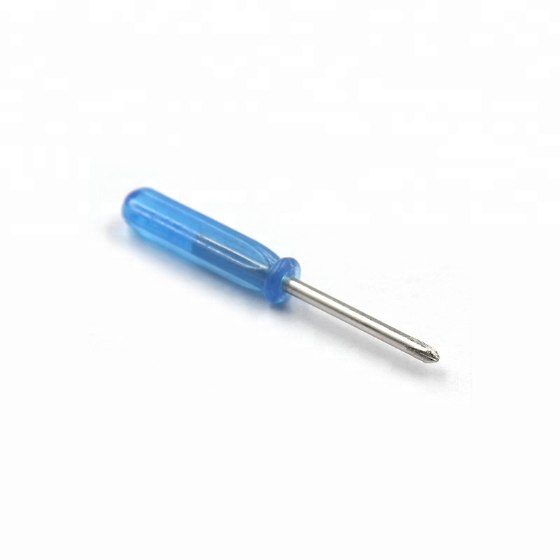 mini Hand Tools blue Handle Cross Phillips Head Screwdriver for repair toys, watches