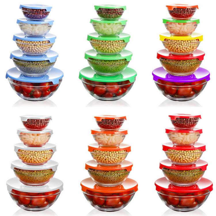 household items glass salad mixing bowl 