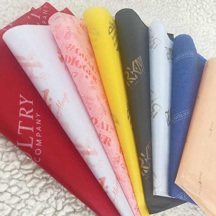 Custom packing tissue wrapping paper your logo guangzhou factory