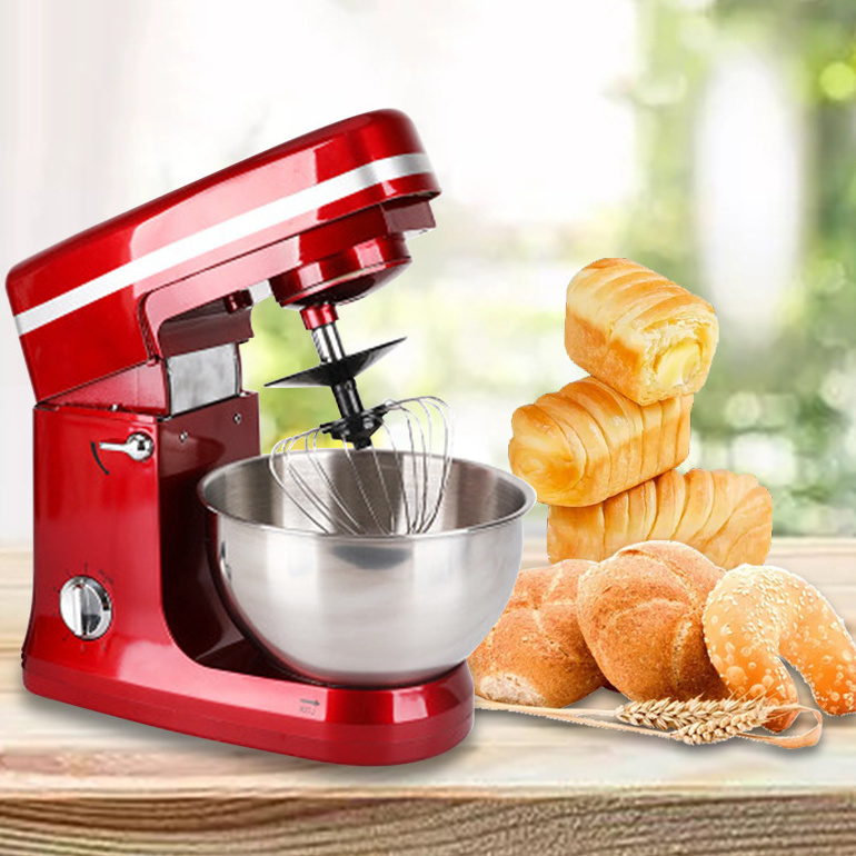 5L Stand Mixer 1000W 6-Speed Food Mixer, Kitchen Electric Mixer with Dough Hook, Wire Whip & Beater
