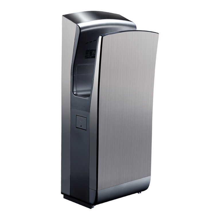 Commercial 304 stainless steel wall mounted electric High speed double side jet led automatic Hand dryer 
