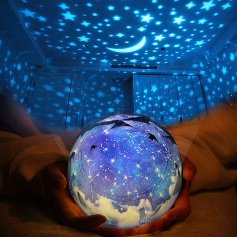 LED Rotary Projector Lamp Colorful Universe Night Lights