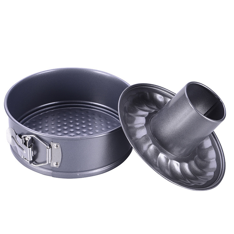 Wholesale Home Kitchen 8 Inch Round Removable Metal Carbon Steel Deep Non-Stick 3d Baking Cake Mold 