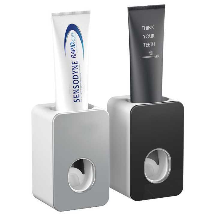 New Style Wall Mounted Plastic Soft Touch Automatic Toothpaste Dispenser Toothpaste Squeezer for Bathroom Accessories