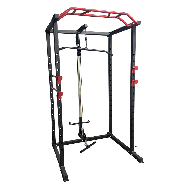 Wall Mounted Commercial Squat Rack Gym Equipment Multifunctional Pull Up Bar Fitness Adjustable Squat Rack Stand