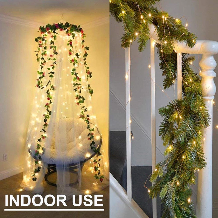 8 Modes 300 LED 10 Strand Cascading Waterfall Lights Battery Operated Waterproof String Lights for Indoor and Outdoor