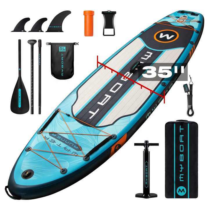 Paddle Board Gonflable 10'6356 Extra Wide Inflatable Surfboard Paddle Board Sup Board For Surfing