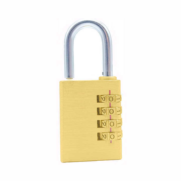Free sample Guard Security Small Resettable Outdoor Solid 4 digit luggage padlock code combination lock