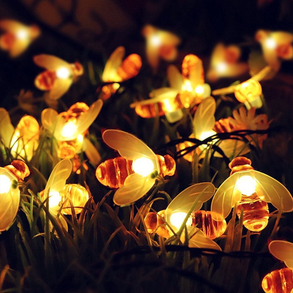 Bolylight hot sale bee shape solar string light for outdoor use/Summer