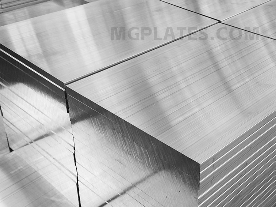 Magnesium alloy plate