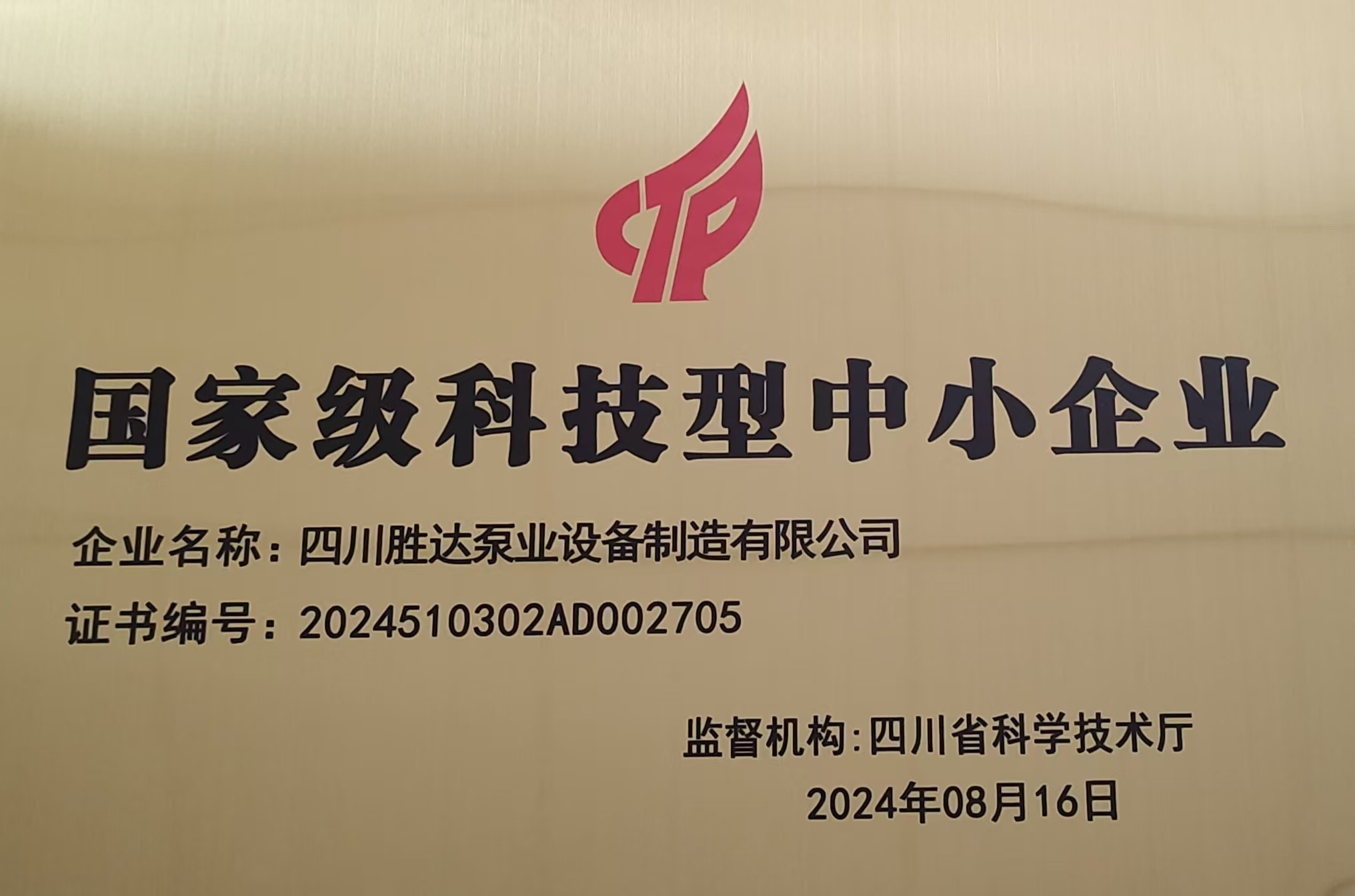 （国家级）科技型中小企业